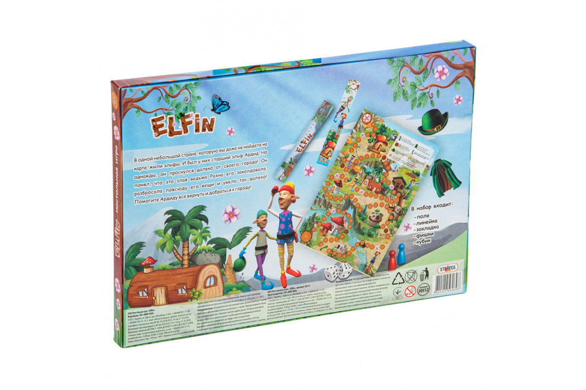 Настольная Игра-бродилка Elfin 30512 (рус.) Настольная Игра-бродилка Elfin 30512 (рус.)