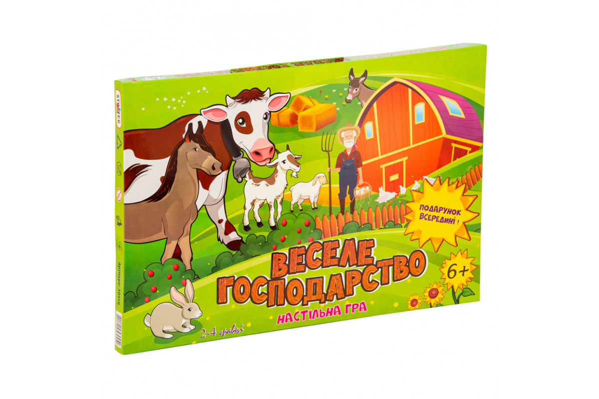Настольная Игра-бродилка Веселое хозяйство Strateg 30456 (укр.) Настольная Игра-бродилка Веселое хозяйство Strateg 30456 (укр.)