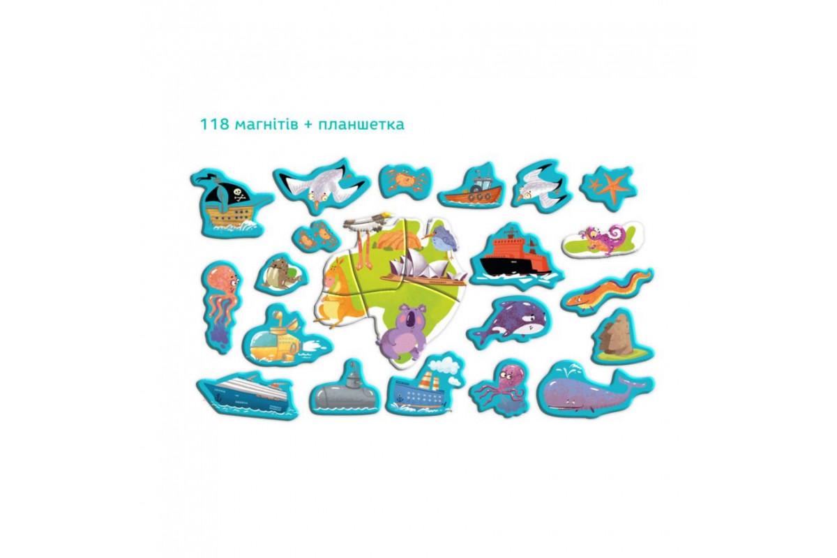 Развивающая магнитная игра "Карта планеты" DoDo 200201 Развивающая магнитная игра "Карта планеты" DoDo 200201
