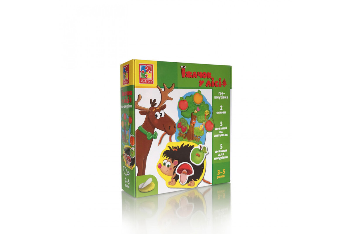 Игра-шнуровка с липучками "Ежик в лесу" Vladi Toys VT1804-45 (укр) Игра-шнуровка с липучками "Ежик в лесу" Vladi Toys VT1804-45 (укр)