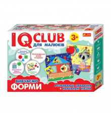 Навчальні пазли Вивчаємо форми.IQ-club для малюків 13203007, 6 карт у наборі 