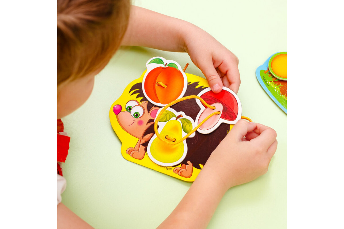 Игра-шнуровка с липучками "Ежик в лесу" Vladi Toys VT1804-45 (укр) Игра-шнуровка с липучками "Ежик в лесу" Vladi Toys VT1804-45 (укр)