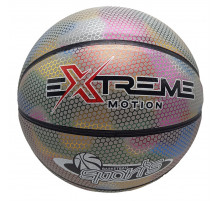 М'яч баскетбольний Extreme Motion BB2208(White) № 7 світловідбиваючий