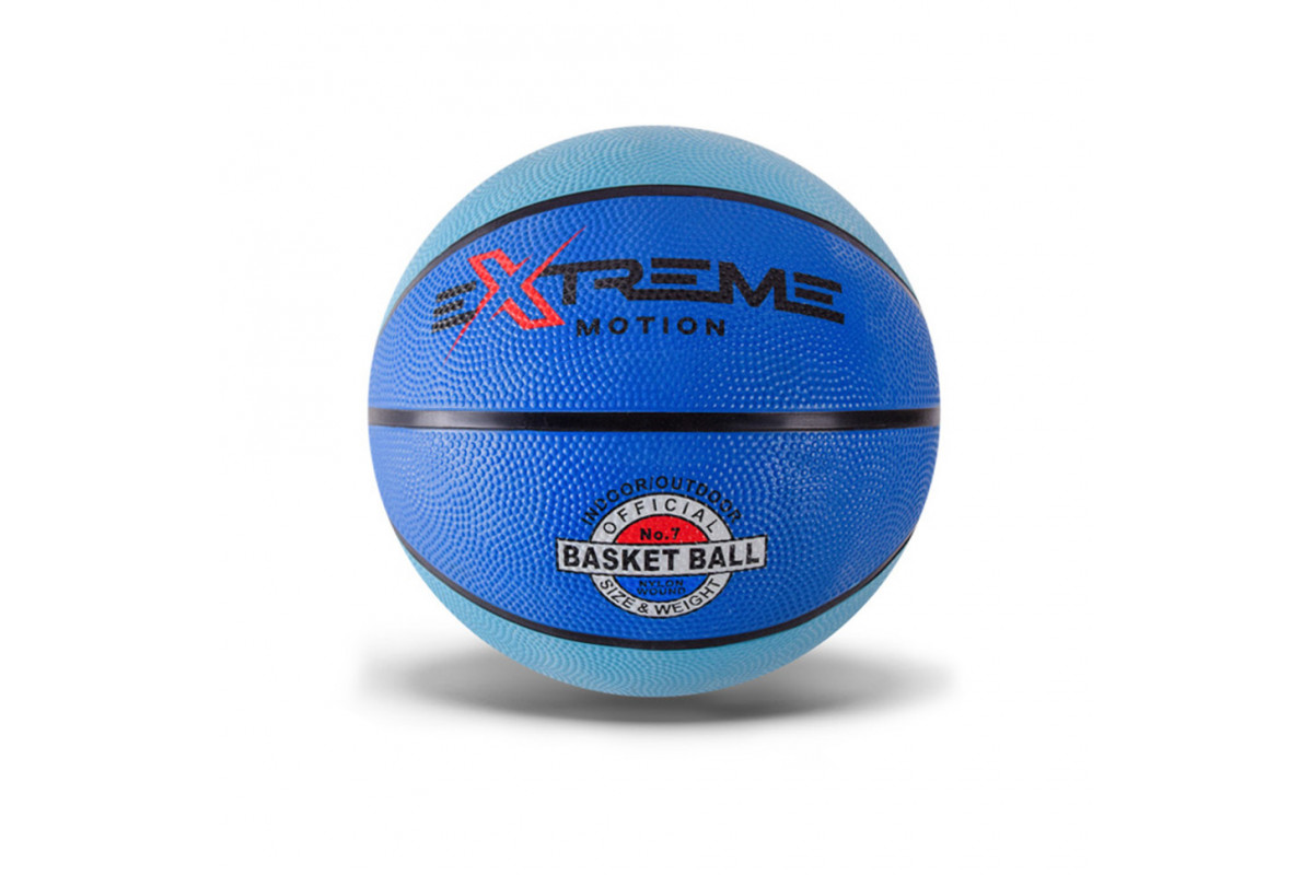 Мяч баскетбольный Extreme Motion BB1485 №7, 520 грамм Голубой Мяч баскетбольный Extreme Motion BB1485 №7, 520 грамм Голубой