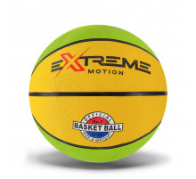 М'яч баскетбольний Extreme Motion BB1485 № 7, 520 грам Зелено-жовтий