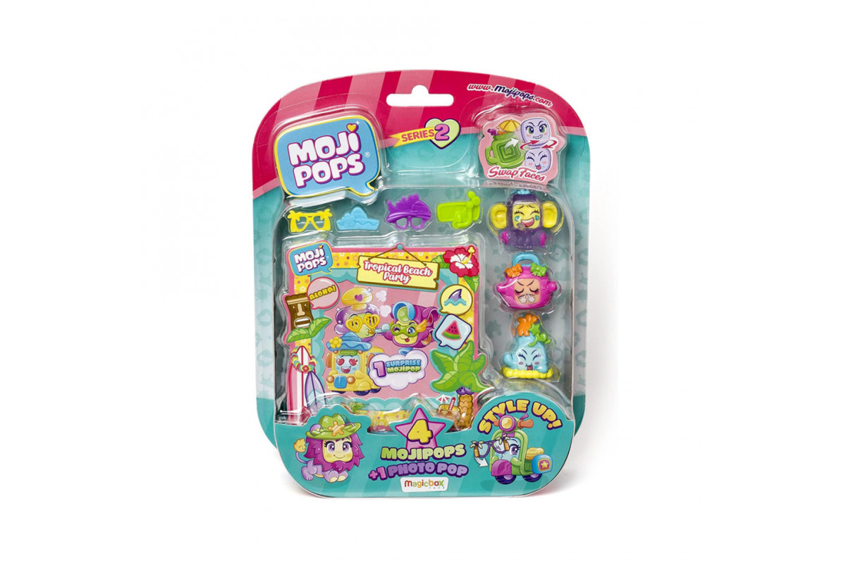 Игровой набор Фотосессия Moji Pops S2 PMP2B416IN00, 4 фигурки, аксессуары Игровой набор Фотосессия Moji Pops S2 PMP2B416IN00, 4 фигурки, аксессуары
