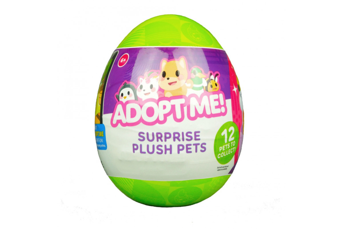 Мягкая игрушка-сюрприз в яйце Забавные зверьки Adopt ME! AME0020 в ассортименте Мягкая игрушка-сюрприз в яйце Забавные зверьки Adopt ME! AME0020 в ассортименте