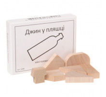 Мини головоломка Джин в бутылке Заморочка 5008G деревянная