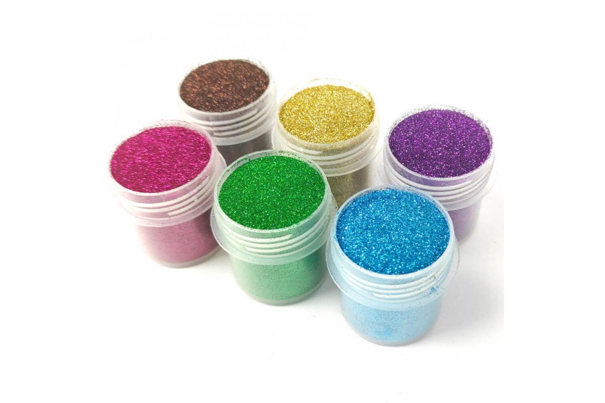 Набір гліттера для біо-тату «№1 Великий» glitter-set-big-6x-2, 6 кольорів по 12 мл Набір гліттера для біо-тату «№1 Великий» glitter-set-big-6x-2, 6 кольорів по 12 мл