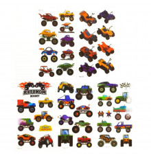 Набір дитячих тимчасових тату «Колеса-монстри №1» set-5-kids-tatto-cars-1