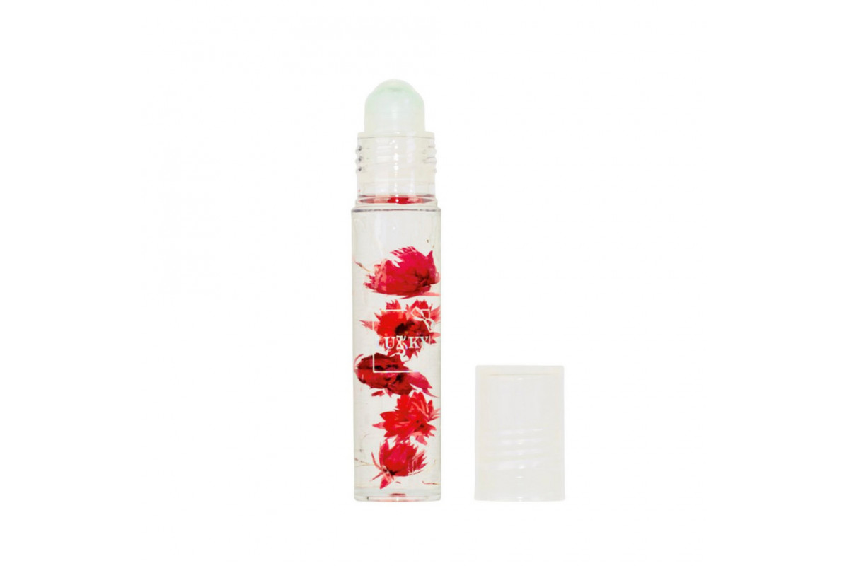 Дитяча олійка-блиск для губ Aqua Fleur T22005 з червоними квітами Дитяча олійка-блиск для губ Aqua Fleur T22005 з червоними квітами
