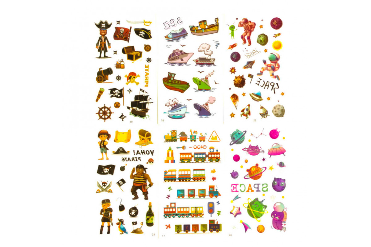 Набір дитячих тимчасових тату «Для хлопчиків» tattoo-kids-mini-set-boys Набір дитячих тимчасових тату «Для хлопчиків» tattoo-kids-mini-set-boys