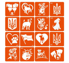 Набор трафаретов для био-тату 