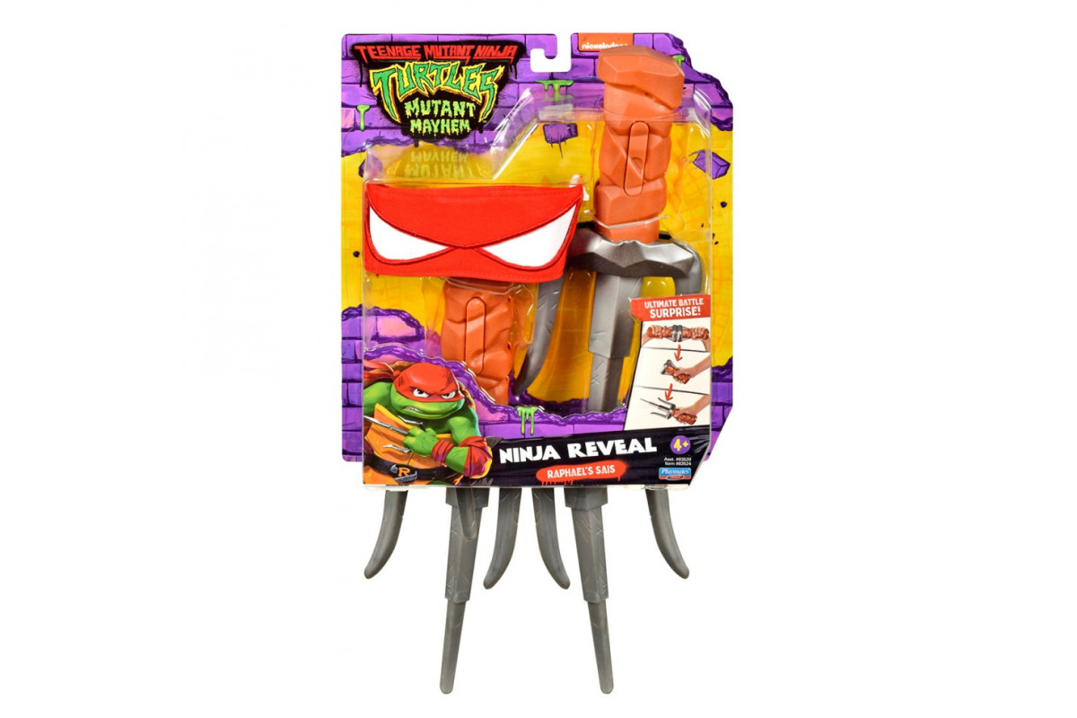 Набор игрушечного оружия Кинжал-сай Рафаэля TMNT 83524 трансформируется Набор игрушечного оружия Кинжал-сай Рафаэля TMNT 83524 трансформируется