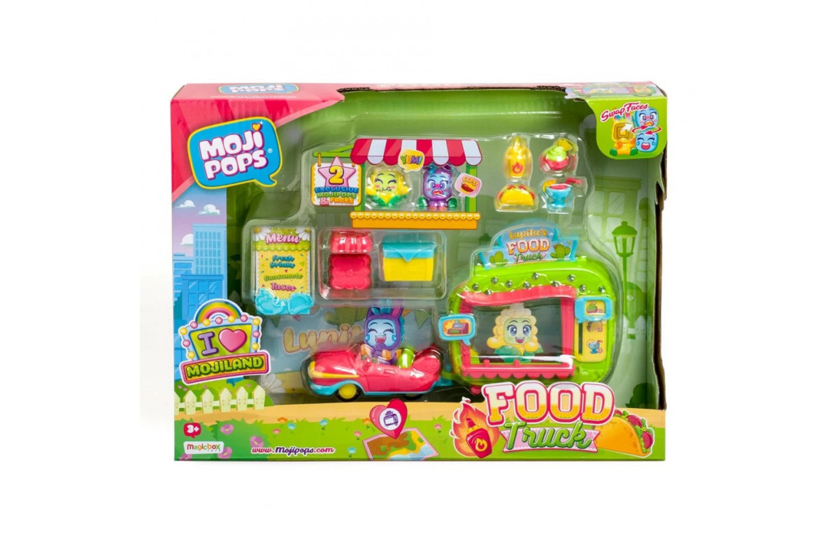 Игровой набор Фургончик с едой Moji Pops PMPSB216IN80 (2 фигурки, аксессуары) Игровой набор Фургончик с едой Moji Pops PMPSB216IN80 (2 фигурки, аксессуары)