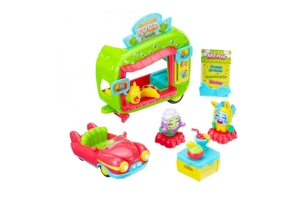 Игровой набор Фургончик с едой Moji Pops PMPSB216IN80 (2 фигурки, аксессуары) Игровой набор Фургончик с едой Moji Pops PMPSB216IN80 (2 фигурки, аксессуары)