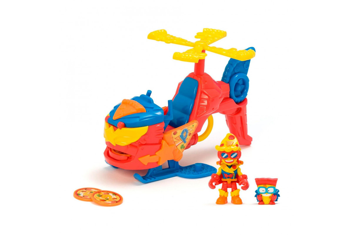 Игровой набор Пиццакоптер-S SuperThings PSTSP118IN120 вертолет, казум-кид, фигурка Игровой набор Пиццакоптер-S SuperThings PSTSP118IN120 вертолет, казум-кид, фигурка