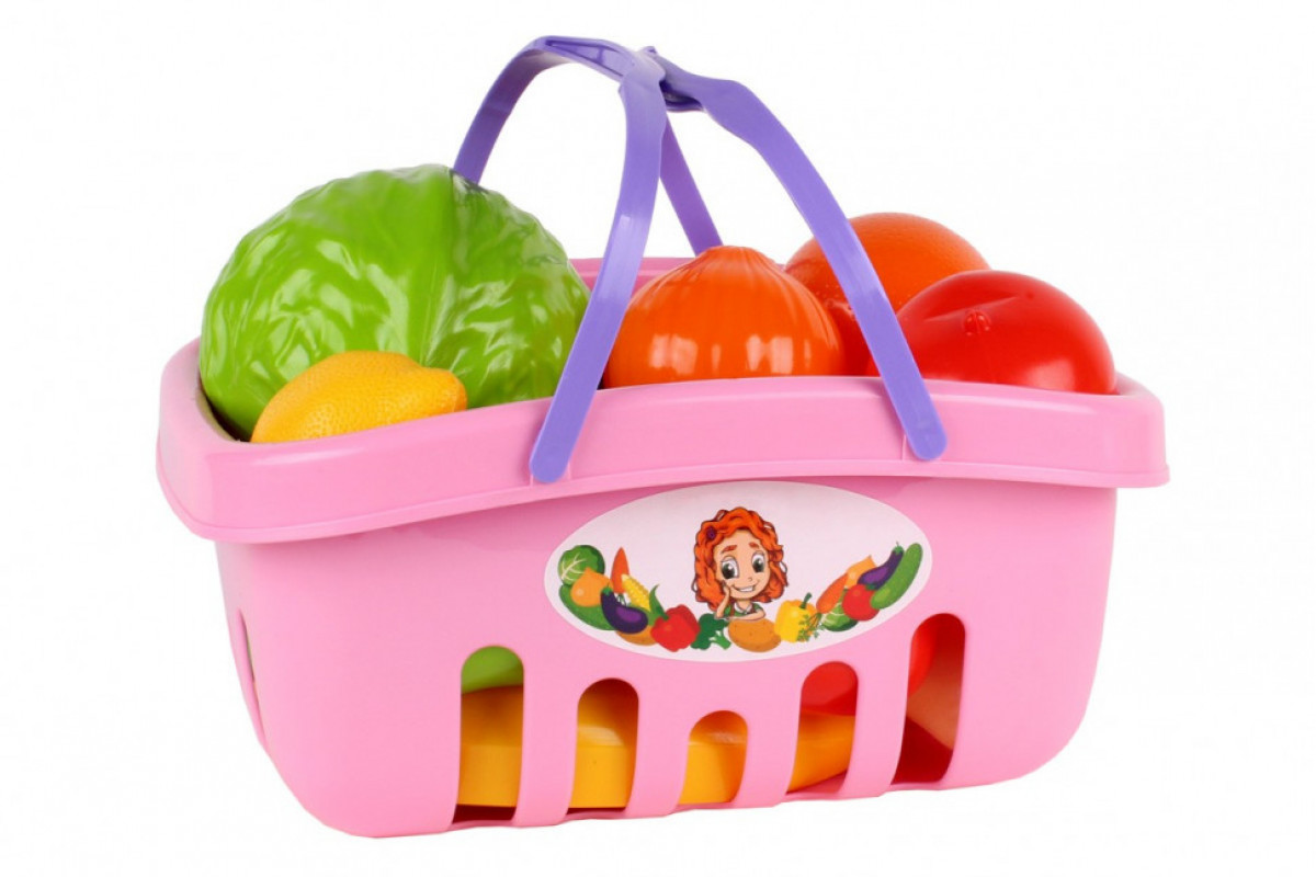 Игровой набор продуктов 5354TXK в корзине Розовый Игровой набор продуктов 5354TXK в корзине Розовый
