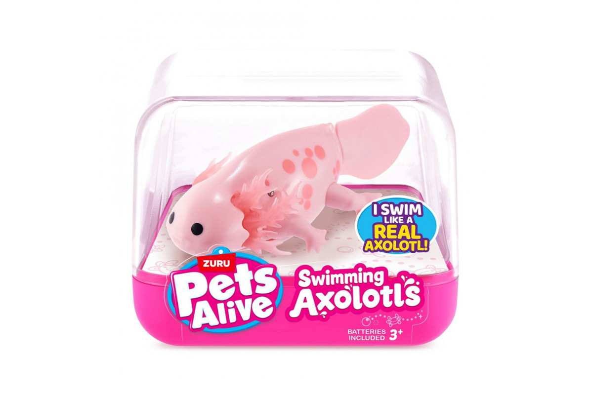 Интерактивная игрушка Аксолотль Pets & Robo Alive 9556A, розовый Интерактивная игрушка Аксолотль Pets & Robo Alive 9556A, розовый