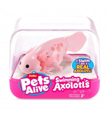 Интерактивная игрушка Аксолотль Pets & Robo Alive 9556A, розовый