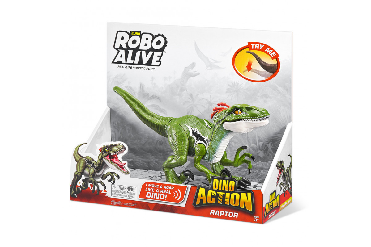 Інтерактивна іграшка Раптор Pets & Robo Alive 7172 зі звуком Інтерактивна іграшка Раптор Pets & Robo Alive 7172 зі звуком