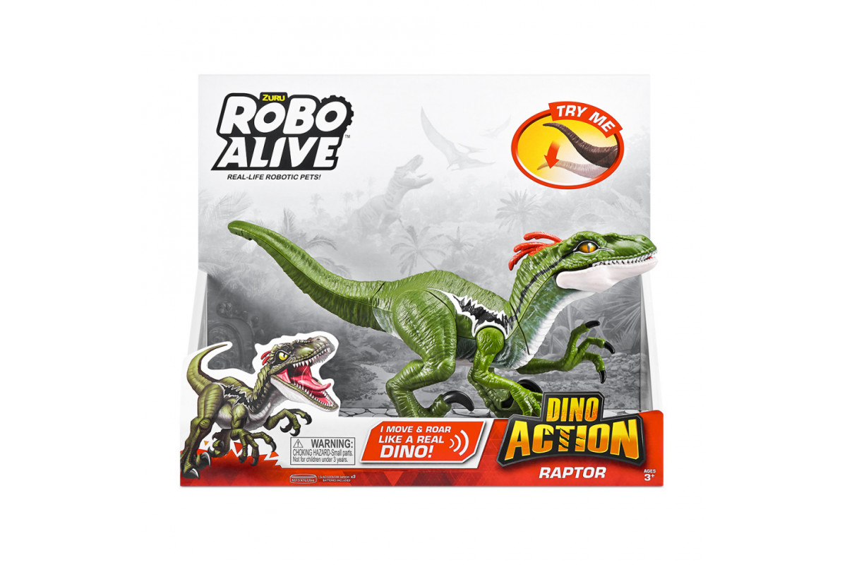 Інтерактивна іграшка Раптор Pets & Robo Alive 7172 зі звуком Інтерактивна іграшка Раптор Pets & Robo Alive 7172 зі звуком
