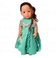 Интерактивная кукла в платье M 5414-15-2 с изучением стран и цифр Turquoise