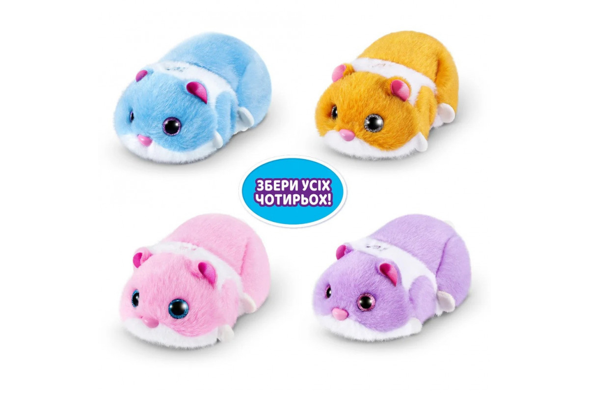 Интерактивная мягкая игрушка Забавный хомячок PETS ALIVE S1 Pets & Robo Alive 9543-3 фиолетовый Интерактивная мягкая игрушка Забавный хомячок PETS ALIVE S1 Pets & Robo Alive 9543-3 фиолетовый