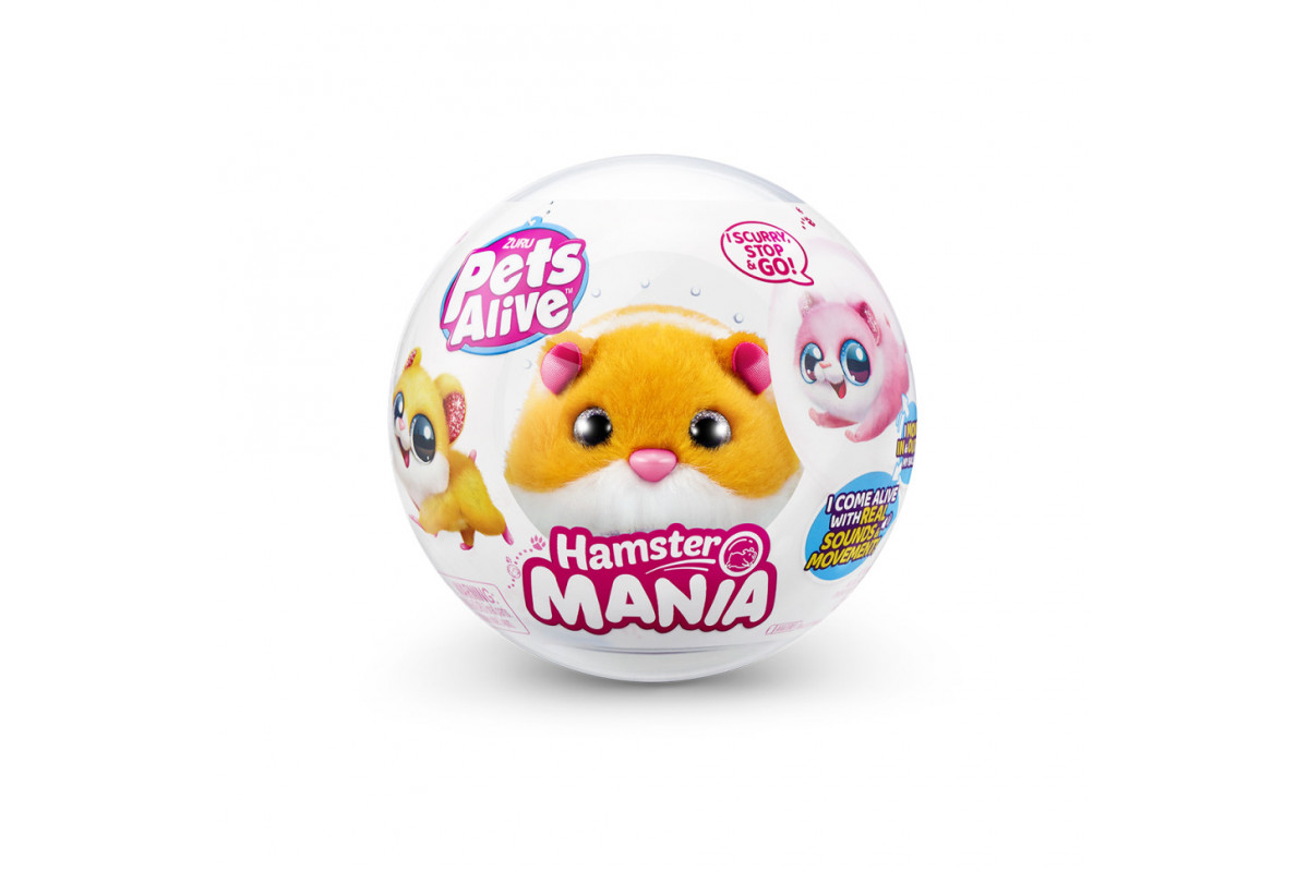 Интерактивная мягкая игрушка Забавный хомячок Pets & Robo Alive 9543-4 оранжевый Интерактивная мягкая игрушка Забавный хомячок Pets & Robo Alive 9543-4 оранжевый