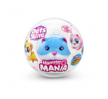 Интерактивная мягкая игрушка Забавный хомячок Pets & Robo Alive 9543-1 голубой