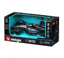 Колекційна автомодель Mercedes-AMG F1 W15 Performance (2024) Bburago 18-38208, 1:43 масштаб