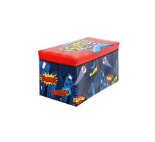 Корзина для игрушек MR 0362 пуф 61-31-35см Ночной город