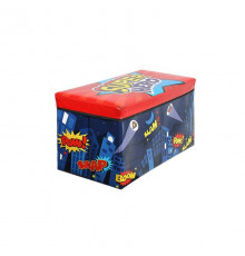 Корзина для игрушек MR 0362 пуф 61-31-35см Ночной город