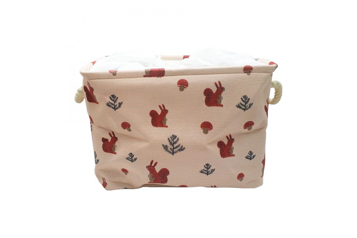 Корзина из хлопка Bambi CLR619 корзина 35-25-26см Белка Корзина из хлопка Bambi CLR619 корзина 35-25-26см Белка