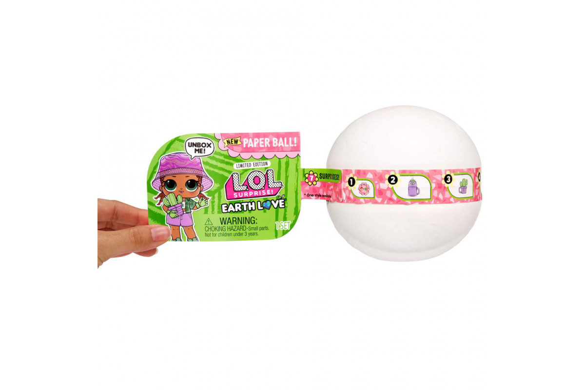 Игровой набор с куклой День Земли L.O.L. Surprise! 579557 экологический бумажный шарик Игровой набор с куклой День Земли L.O.L. Surprise! 579557 экологический бумажный шарик