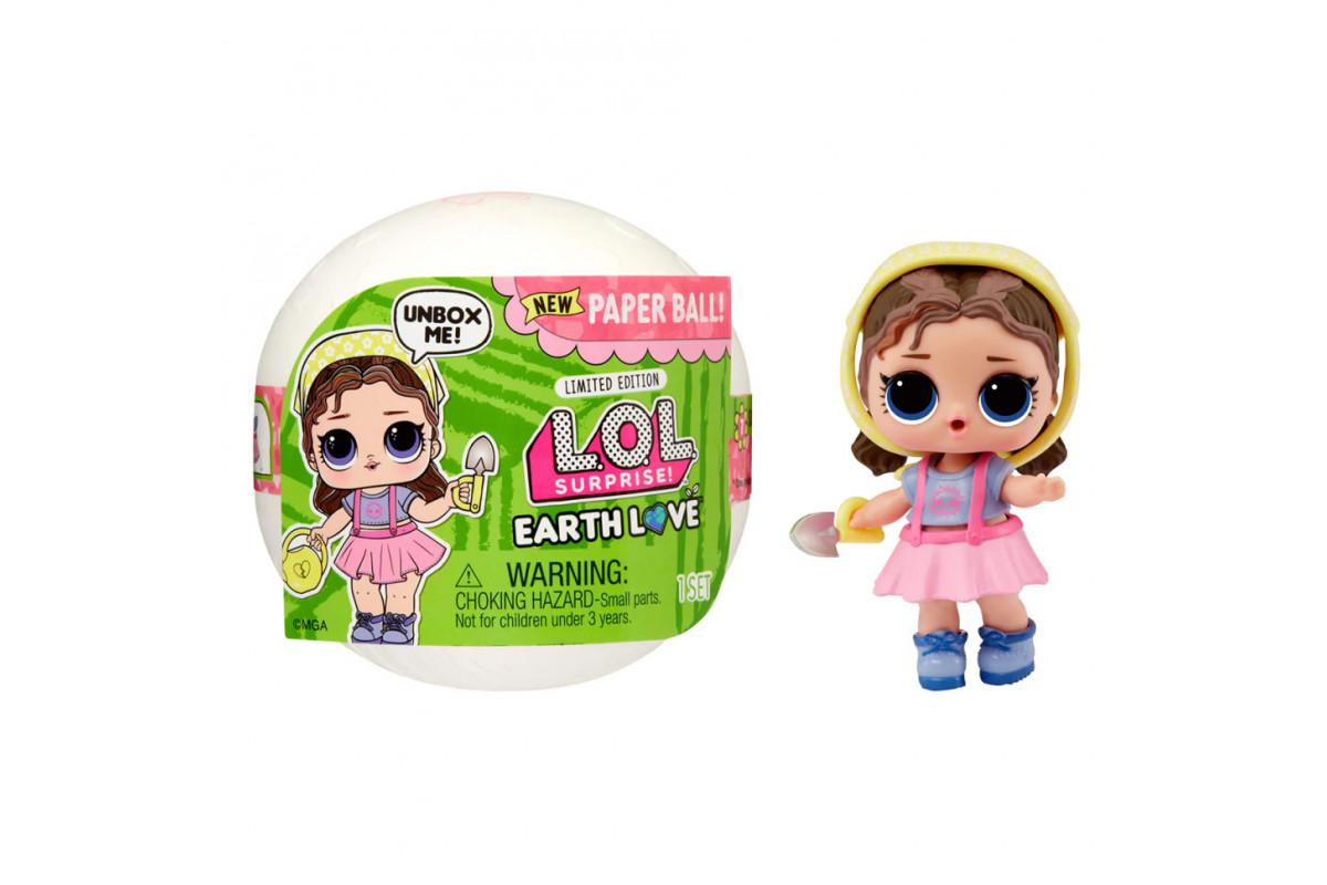 Игровой набор с куклой День Земли L.O.L. Surprise! 579557 экологический бумажный шарик Игровой набор с куклой День Земли L.O.L. Surprise! 579557 экологический бумажный шарик