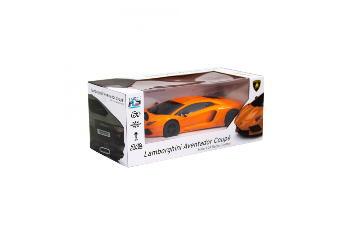 Автомобіль на радіокеруванні LAMBORGHINI AVENTADOR LP 700-4 KS DRIVE 124GLBO світяться фари Автомобіль на радіокеруванні LAMBORGHINI AVENTADOR LP 700-4 KS DRIVE 124GLBO світяться фари