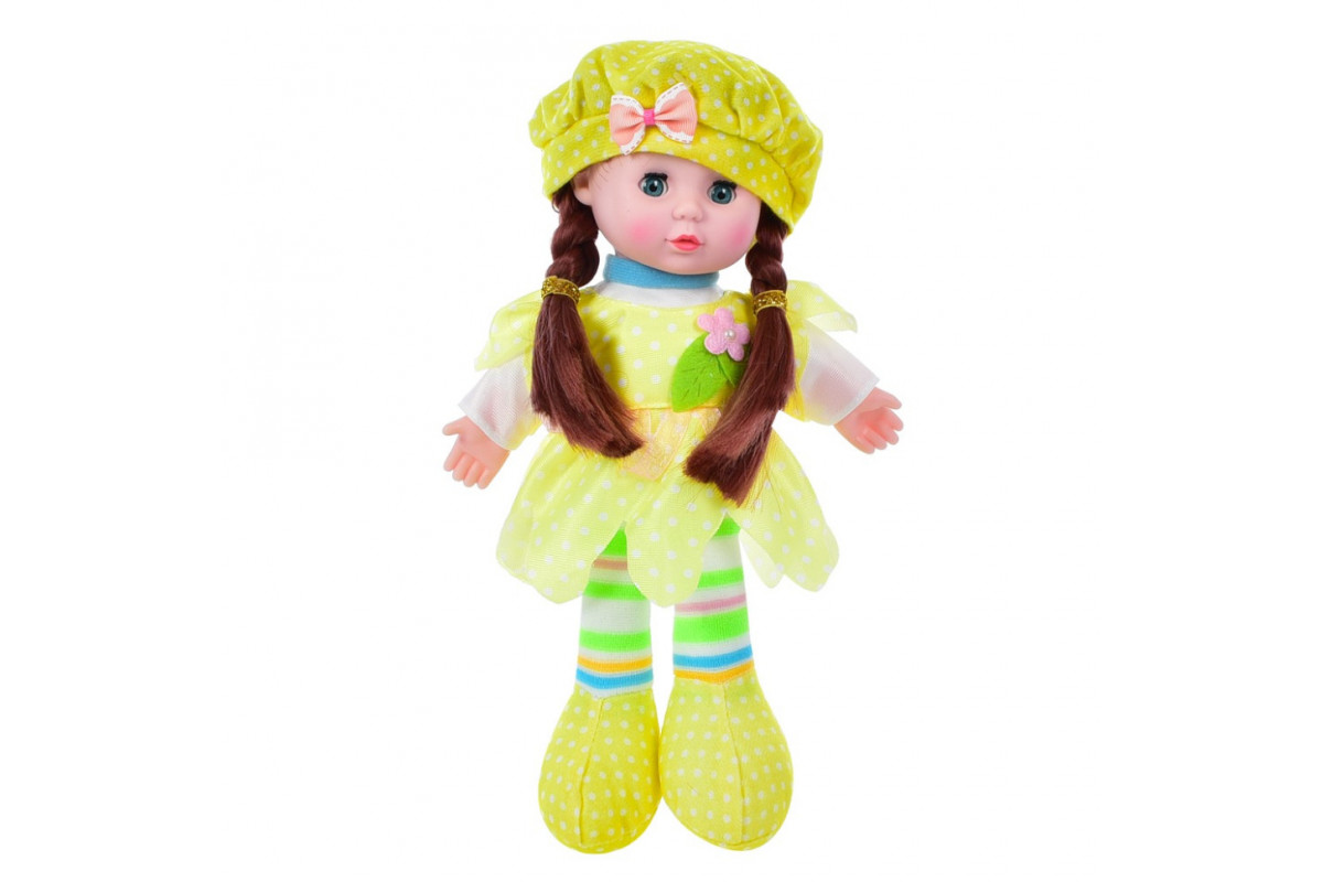 Дитяча Лялька LY3011(Yellow) м'яконабивна, 28 см, жовта Дитяча Лялька LY3011(Yellow) м'яконабивна, 28 см, жовта