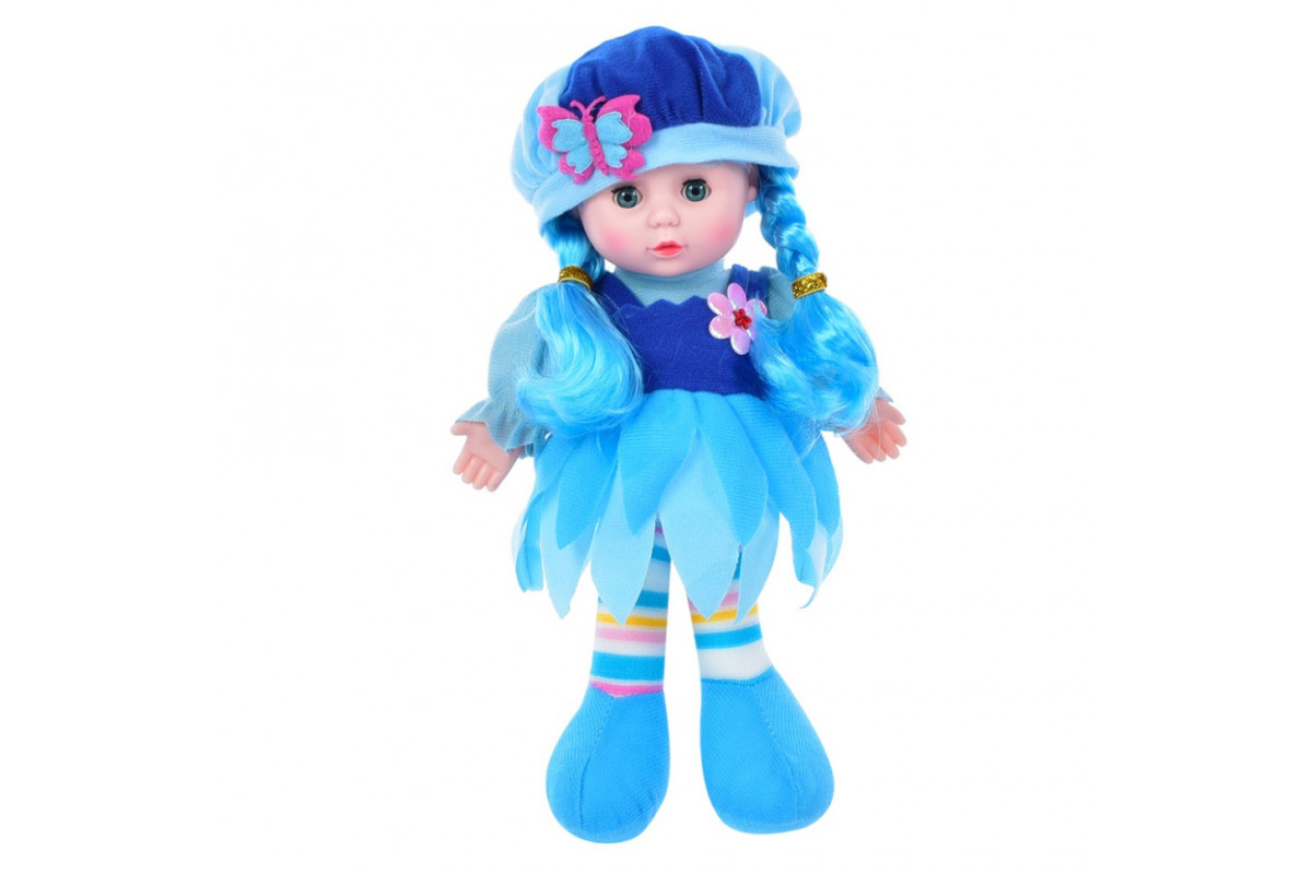 Дитяча Лялька LY3011(Blue) м'яконабивна, 28 см, синя Дитяча Лялька LY3011(Blue) м'яконабивна, 28 см, синя