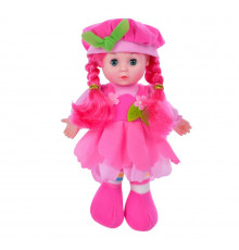 Дитяча Лялька LY3011(Pink) м'яконабивна, 28 см, рожева