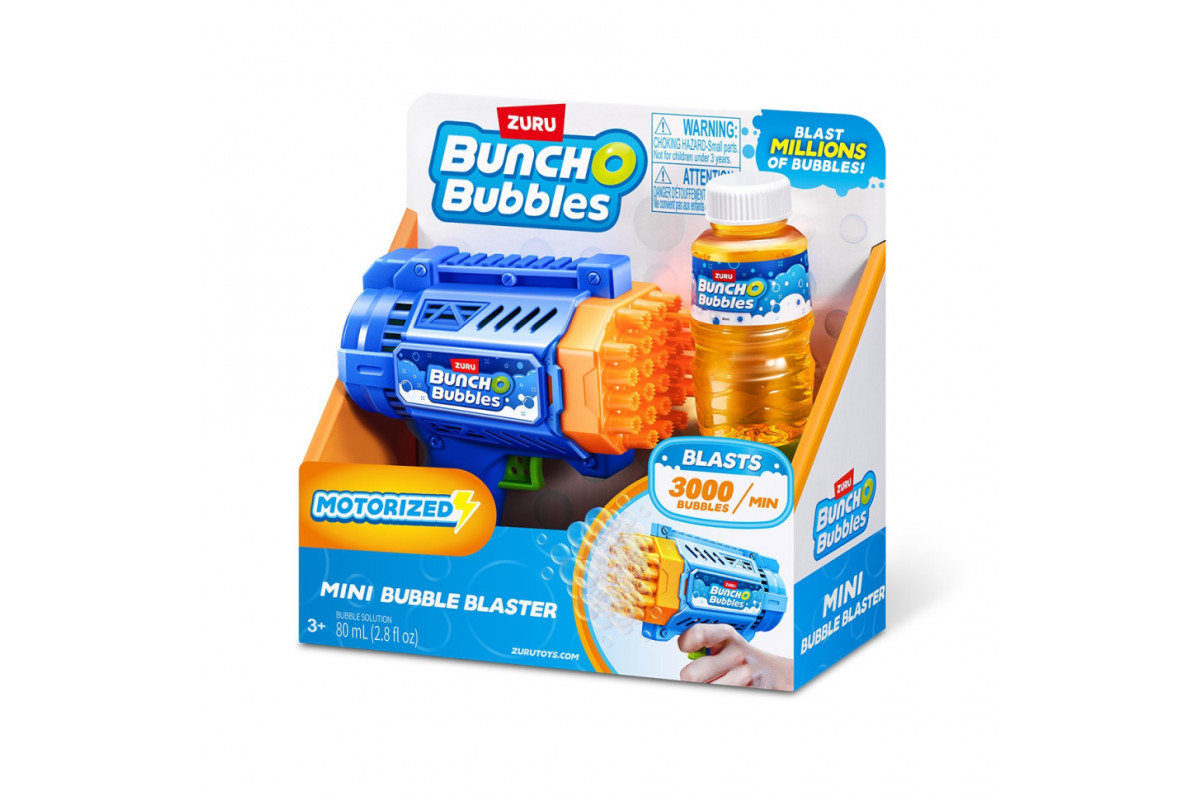 Игровой набор Бластер с мыльными пузырями Bunch O Bubbles 11347 серии Mini Игровой набор Бластер с мыльными пузырями Bunch O Bubbles 11347 серии Mini