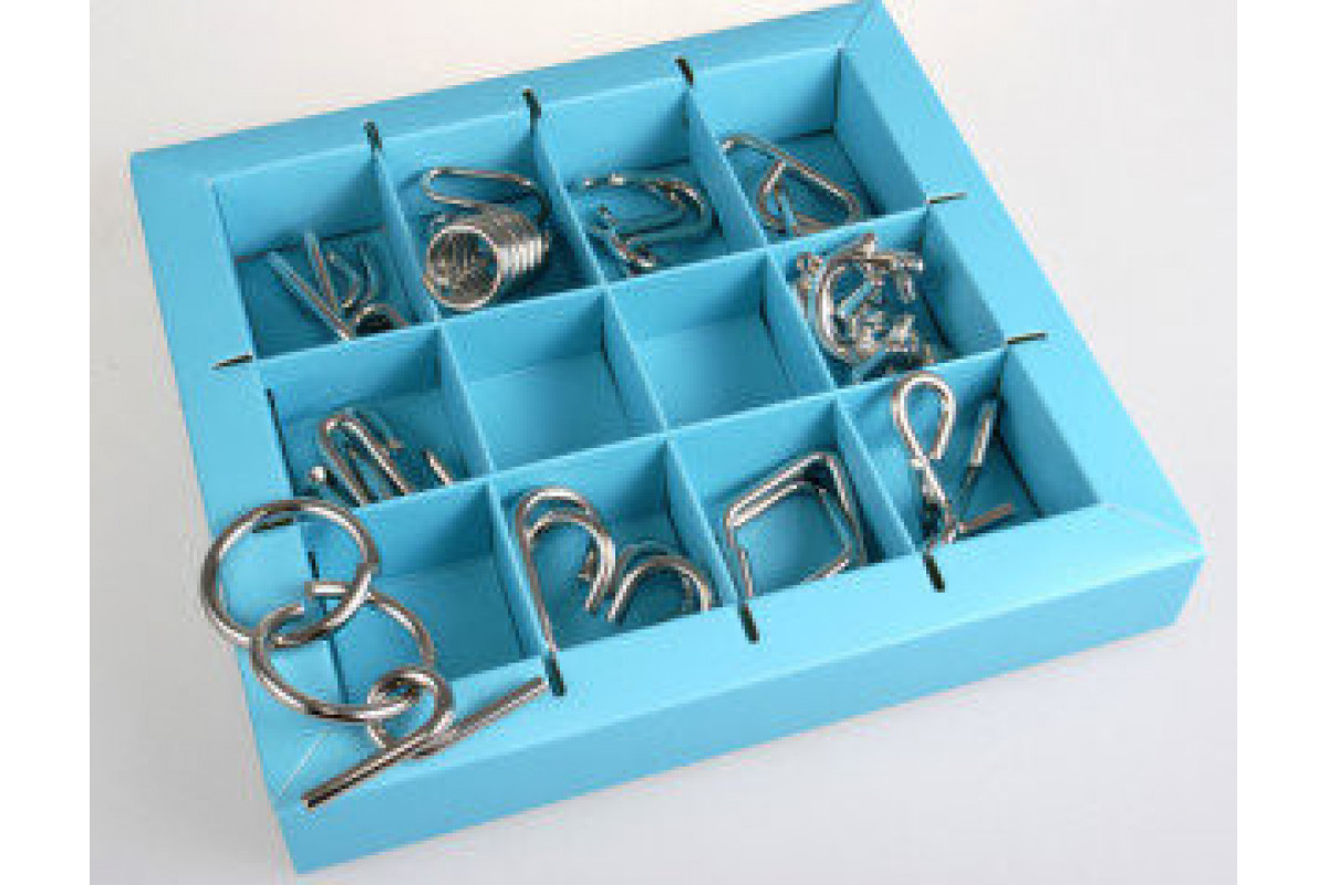 Набір головоломок 10 Metall Puzzles blue Eureka 3D Puzzle 473356, 10 головоломок Набір головоломок 10 Metall Puzzles blue Eureka 3D Puzzle 473356, 10 головоломок