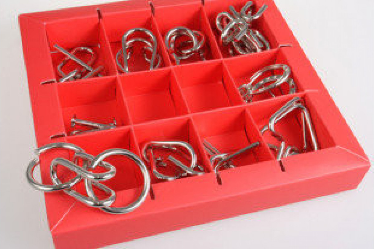 Набор головоломок 10 Metall Puzzles red Eureka 3D Puzzle 473358, 10 головоломок Набор головоломок 10 Metall Puzzles red Eureka 3D Puzzle 473358, 10 головоломок