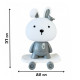Ночник детский «Зайка на скейте» MGZ-1407(Grey) питание от USB