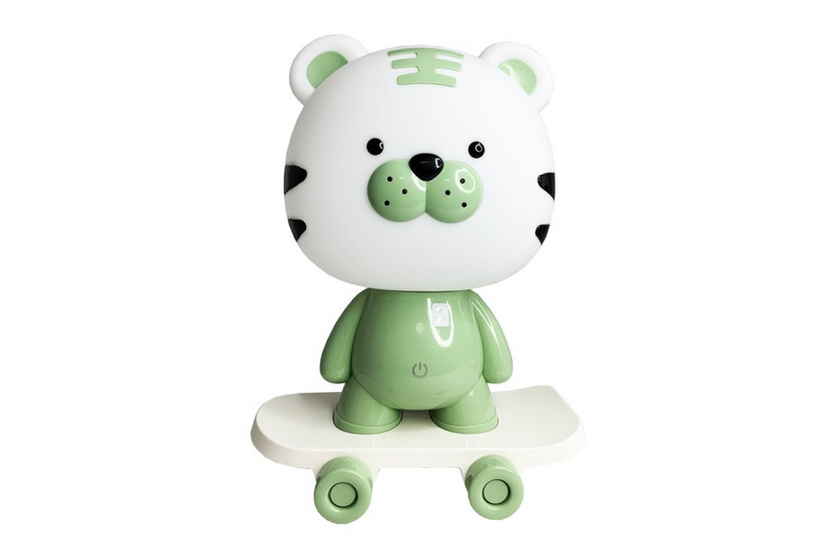 Ночник детский «Тигр на скейте» MGZ-1408(Green) сетевой, питание от USB Ночник детский «Тигр на скейте» MGZ-1408(Green) сетевой, питание от USB
