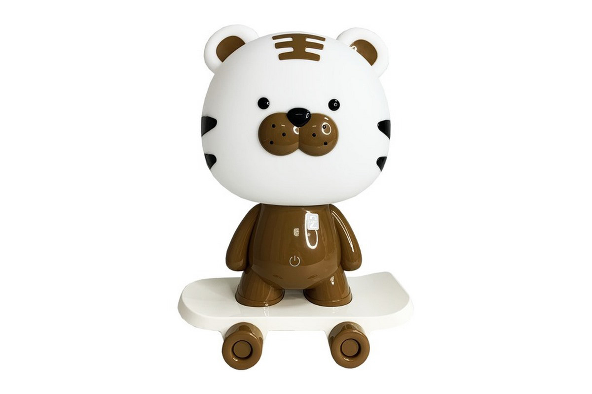 Ночник детский «Тигр на скейте» MGZ-1408(Brown) сетевой, питание от USB Ночник детский «Тигр на скейте» MGZ-1408(Brown) сетевой, питание от USB
