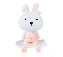 Ночник детский «Зайка на скейте» MGZ-1407(Pink) питание от USB
