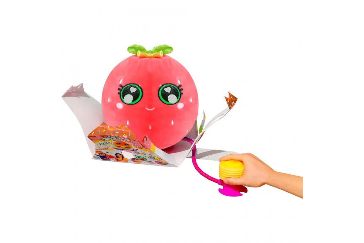 Ігровий набір серії «Little Foodies» W2 - Полуниця Biggies BIG002-ST надувна іграшка, насос 22см Ігровий набір серії «Little Foodies» W2 - Полуниця Biggies BIG002-ST надувна іграшка, насос 22см