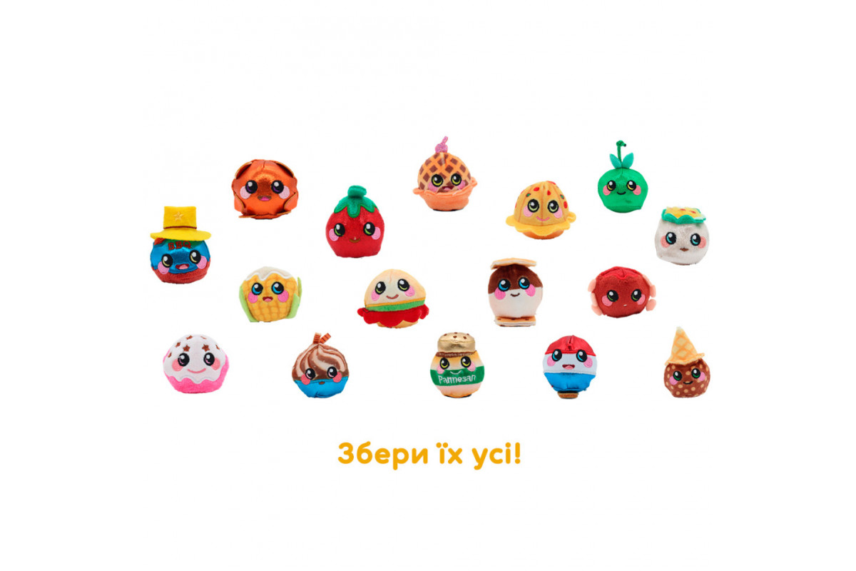 М'яка іграшка Смаколики Squeezamals Surprizamals SQ03890-5030 серії Eenie Teenies, 16 видів в асортименті М'яка іграшка Смаколики Squeezamals Surprizamals SQ03890-5030 серії Eenie Teenies, 16 видів в асортименті