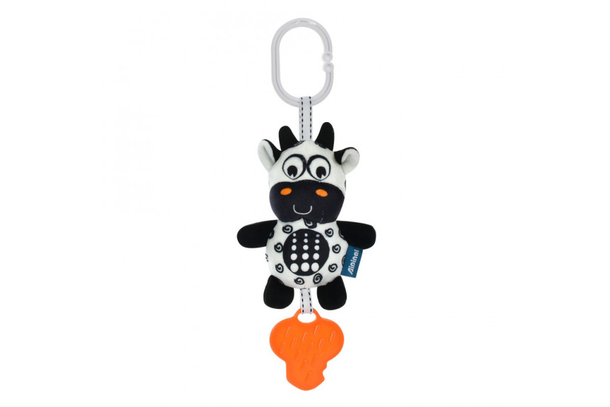 Подвеска-погремушка с прорезывателем Limo Toy rat47 Коровка Подвеска-погремушка с прорезывателем Limo Toy rat47 Коровка
